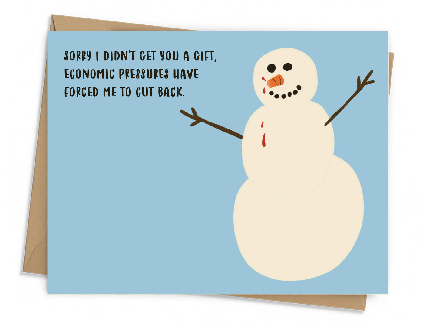 Economic Pressures Holiday Card