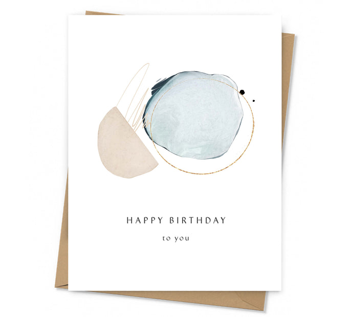 Abstract Modern Birthday Card