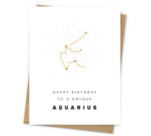 Load image into Gallery viewer, Zodiac Sign Constellation Birthday Card