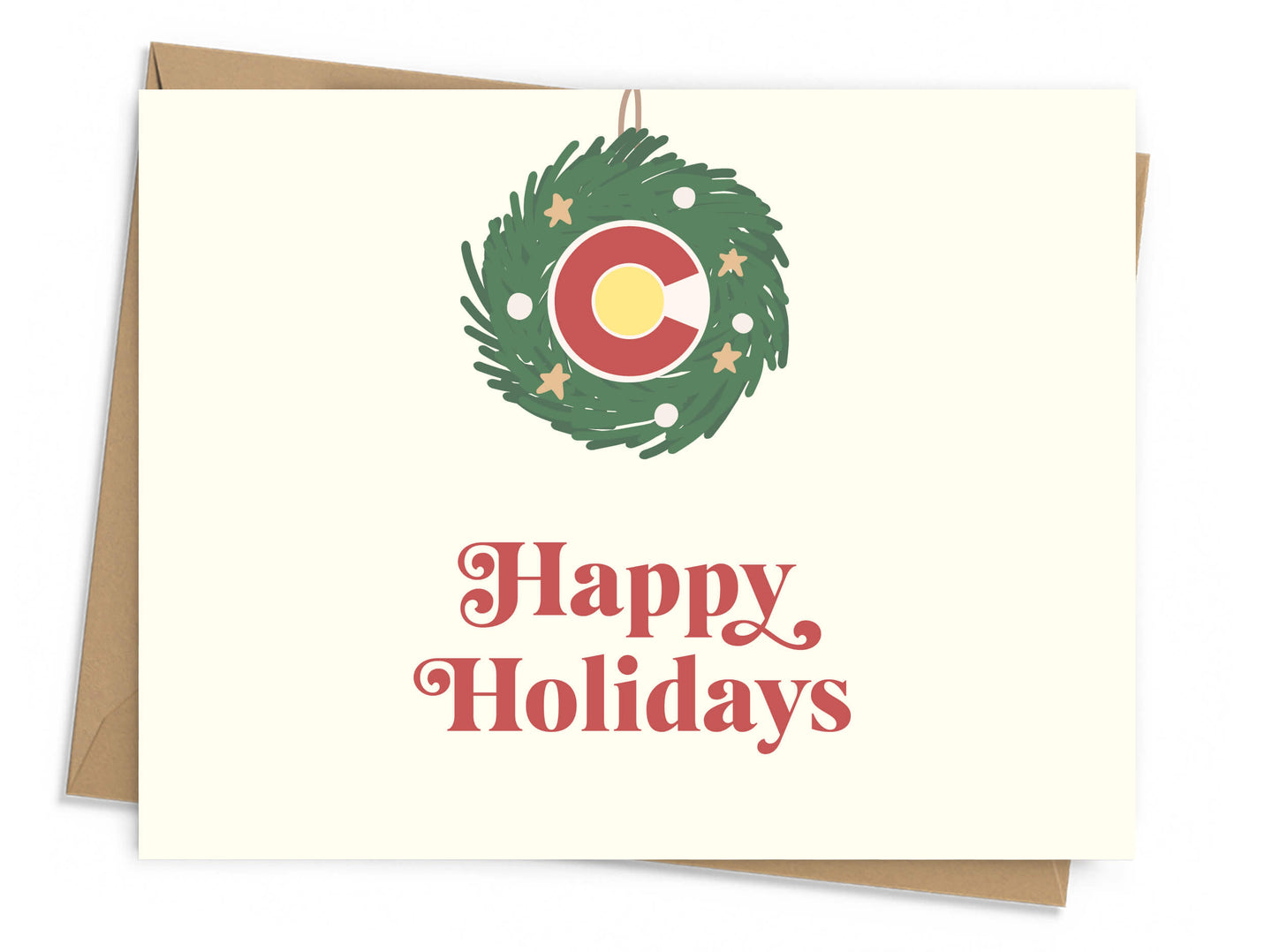 Colorado Wreath Holiday Card