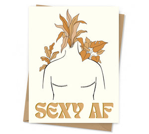 Strong & Sexy AF Breast Cancer Card