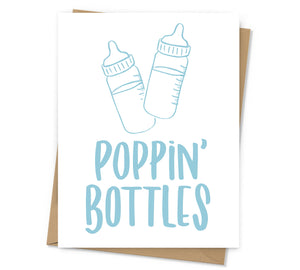 Poppin' Bottles Baby Card