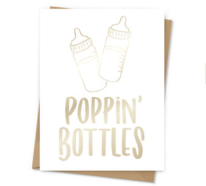 Poppin' Bottles Baby Card