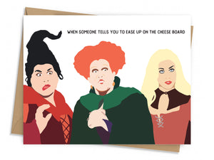 Witches Cheeseboard Card