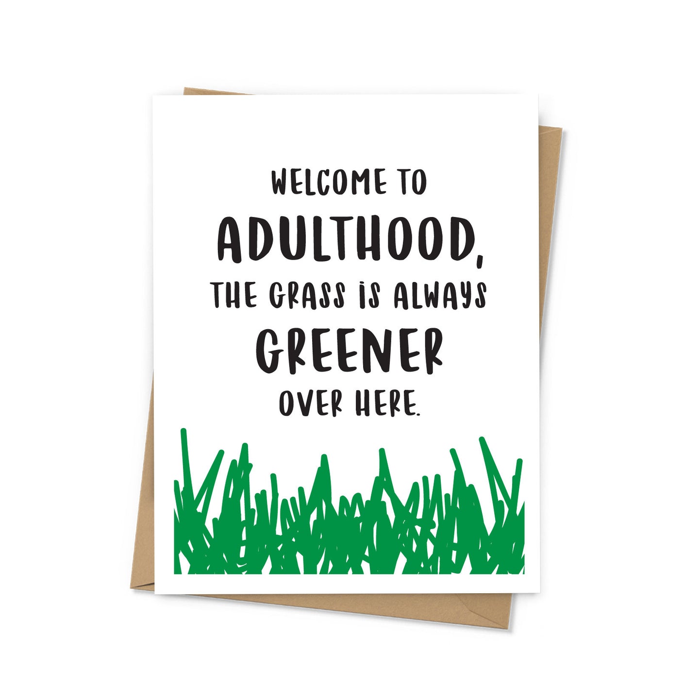 Welcome to Adulthood Graduation Card