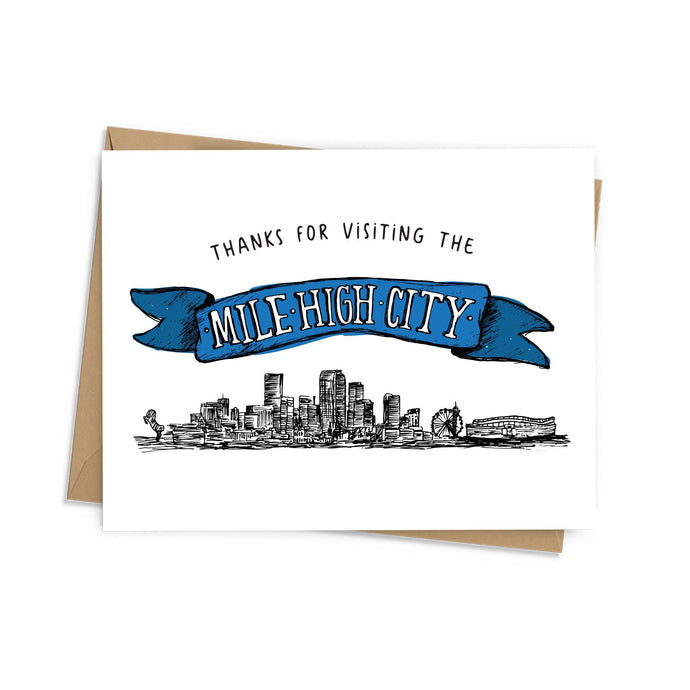 Mile High City Thank You Card