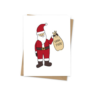 Santa's Extra Fucks Holiday Card