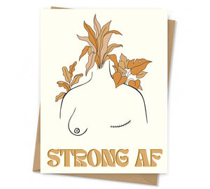 Strong & Sexy AF Breast Cancer Card