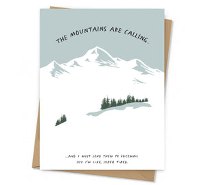 Mountains Calling, Send to Voicemail Card