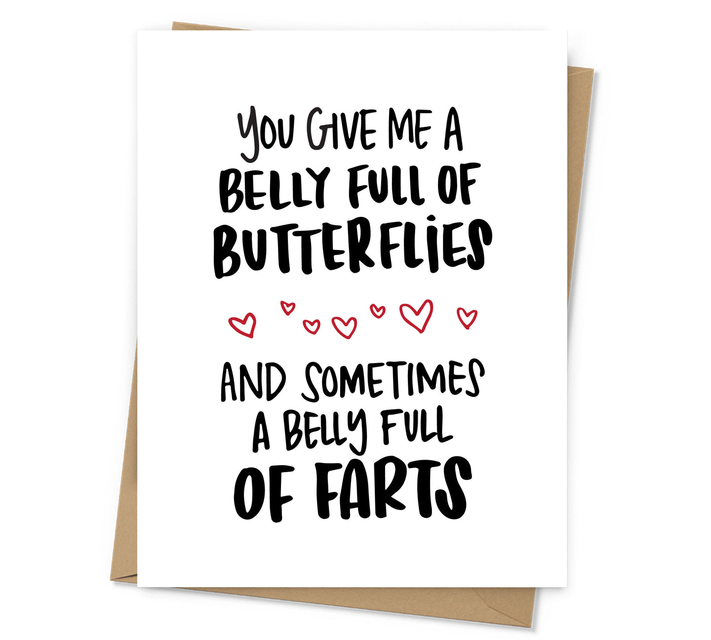 Belly Full of Farts Love Card