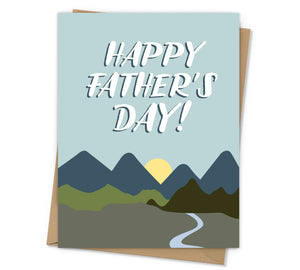 Mountain Scene Father's Day Card