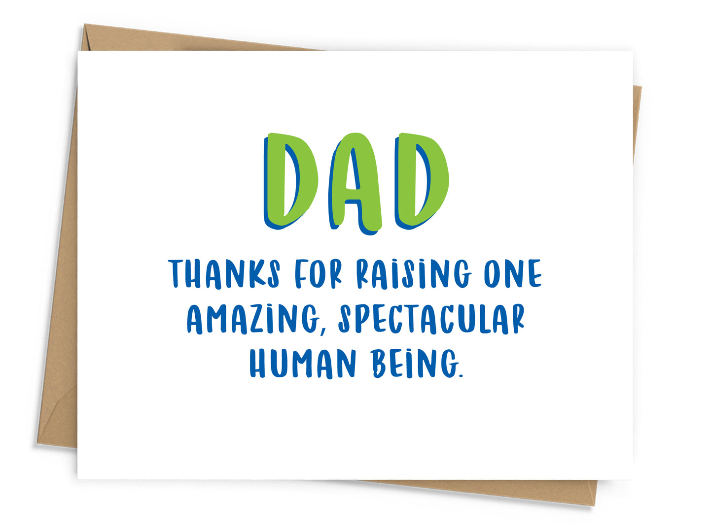 Spectacular Human Being Father's Day Card