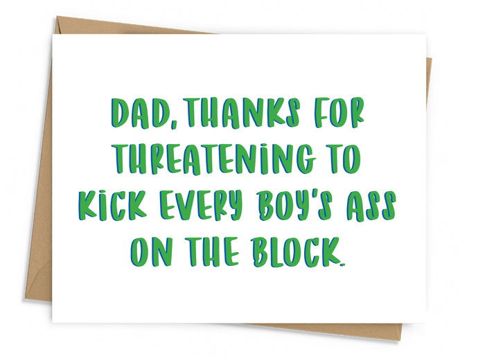 Threatening Father's Day Card