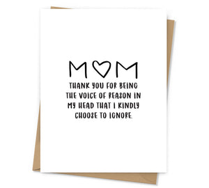 Voice of Reason Mom Card