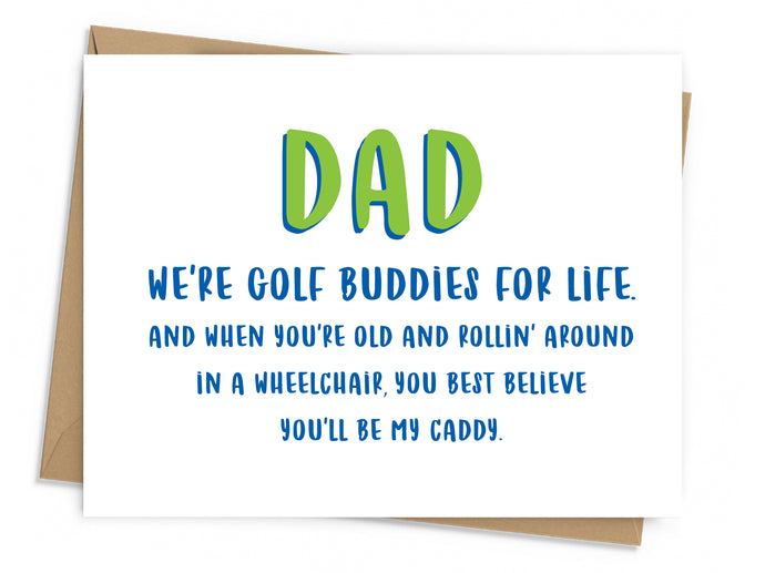 Golf Buddies Father's Day Card