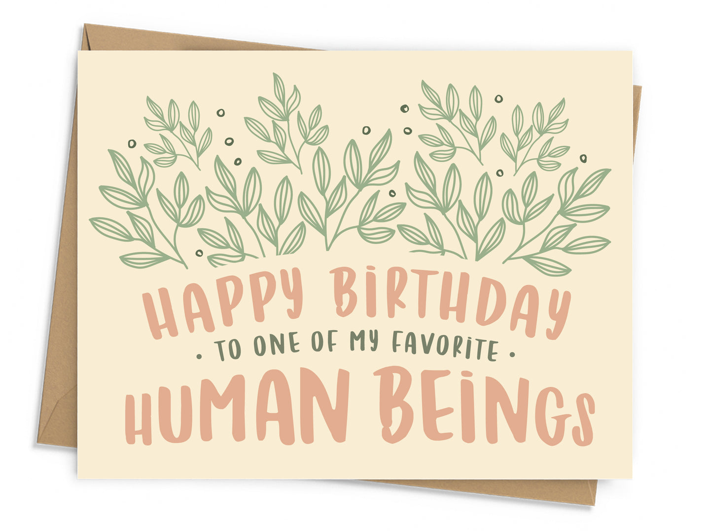 Favorite Human Being Birthday Card