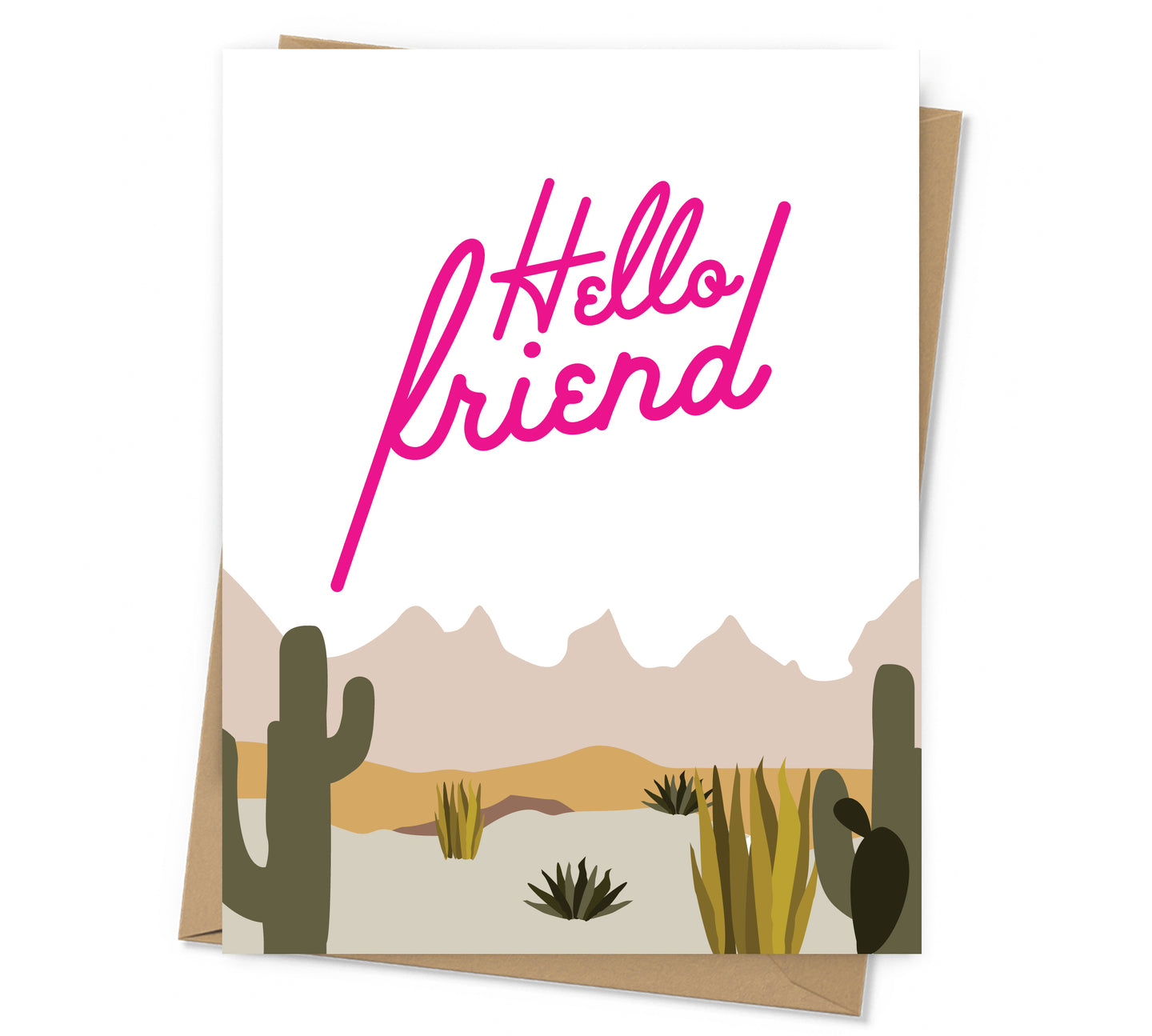 Hello Friend Just Because Card
