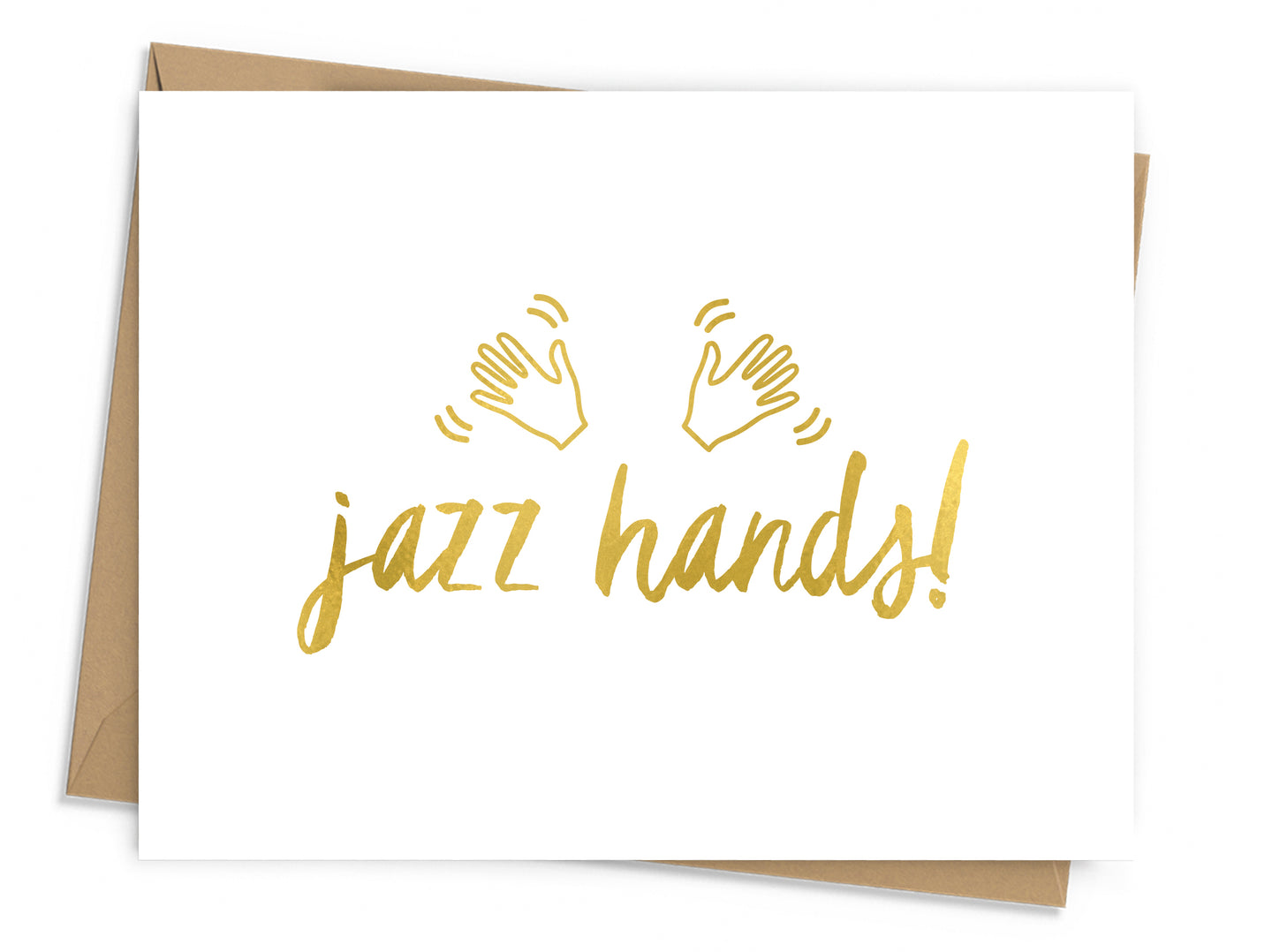 Jazz Hands Foil Card