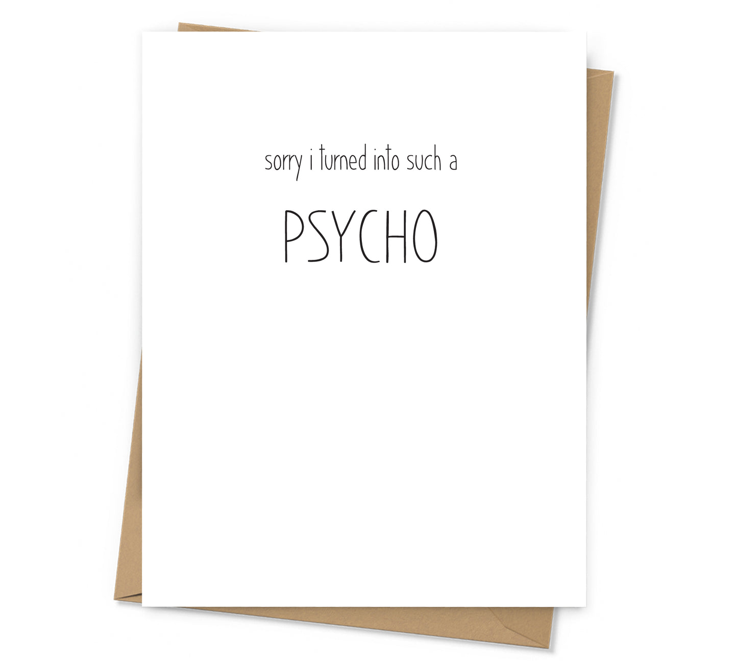 Such a Psycho Apology Card