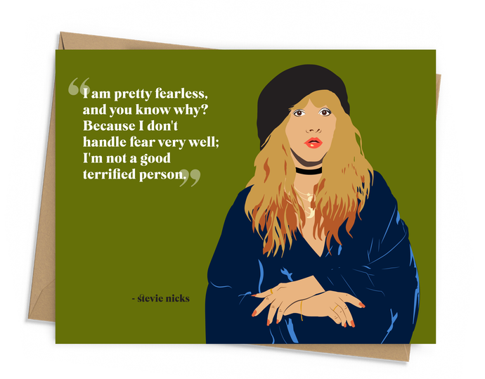 Stevie Nicks Quote Card