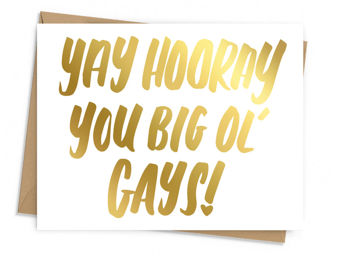 Big Ol' Gays Congratulations Card