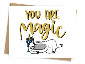 You Are Magic Unicorn Card
