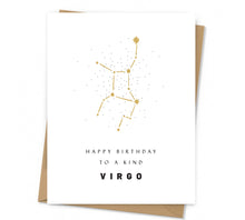 Load image into Gallery viewer, Zodiac Sign Constellation Birthday Card