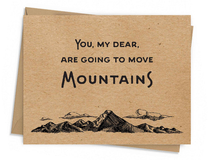 Move Mountains Encouragement Card